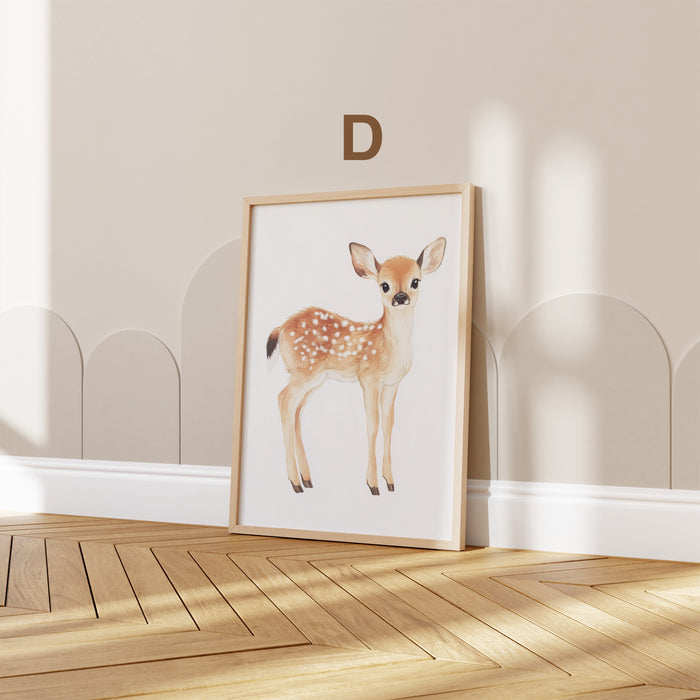 Süße Tiere Poster für Kinderzimmer – JUSTGOODMOOD