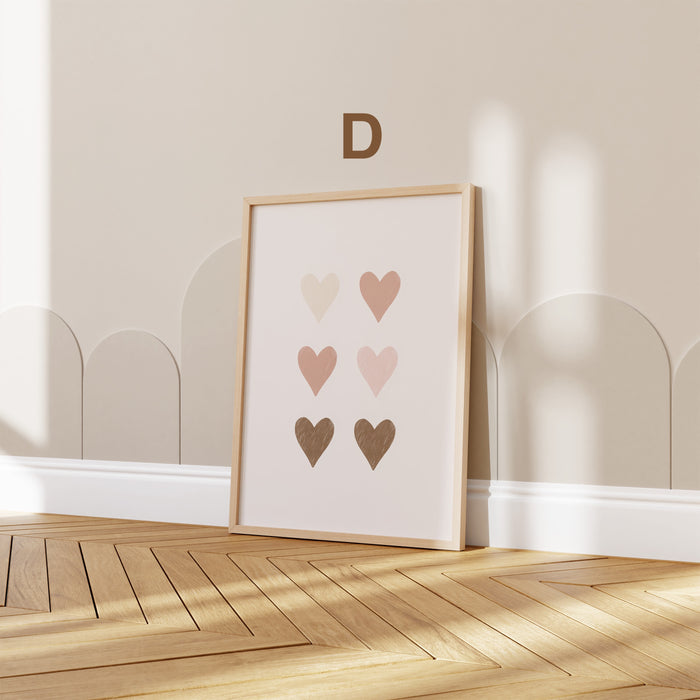 Boho Kinderzimmer Poster aus Premium Baumwolle