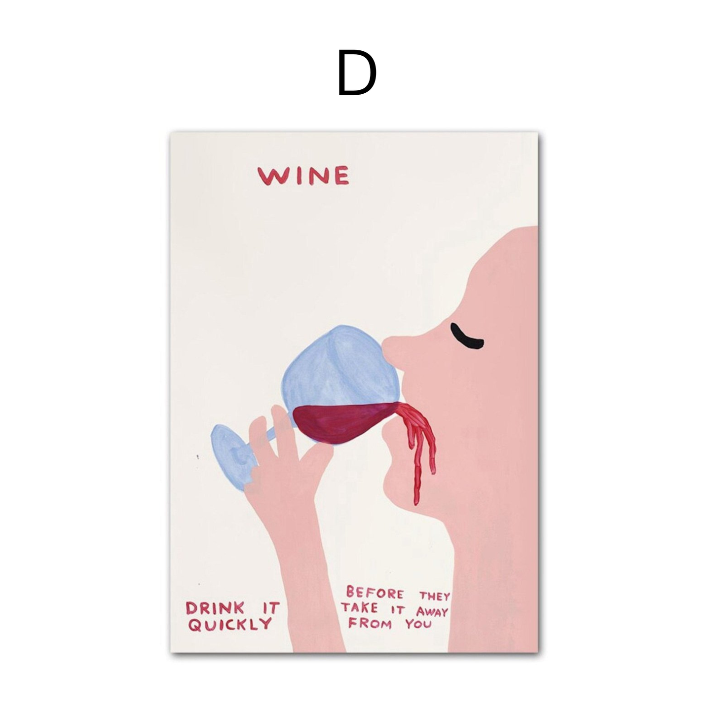 Poster Art Wine Cat · Pop Culture · Home Culture| Pictures Living room | Murals Bedroom | Decorative print without frame | Picture