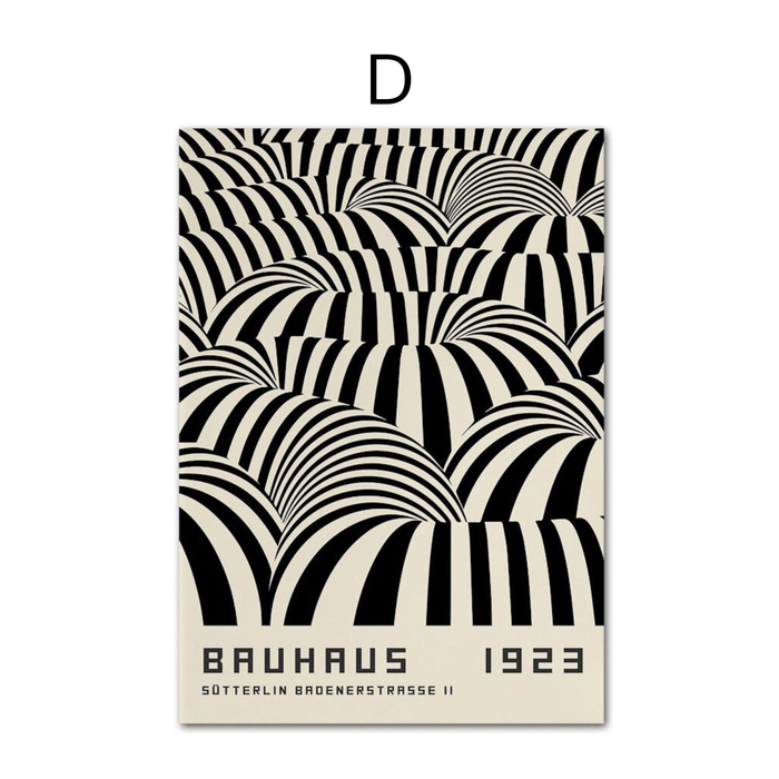 JUSTGOODMOOD Bauhaus Poster – Premium Print auf Baumwolle