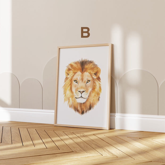Süße Tiere Poster für Kinderzimmer – JUSTGOODMOOD