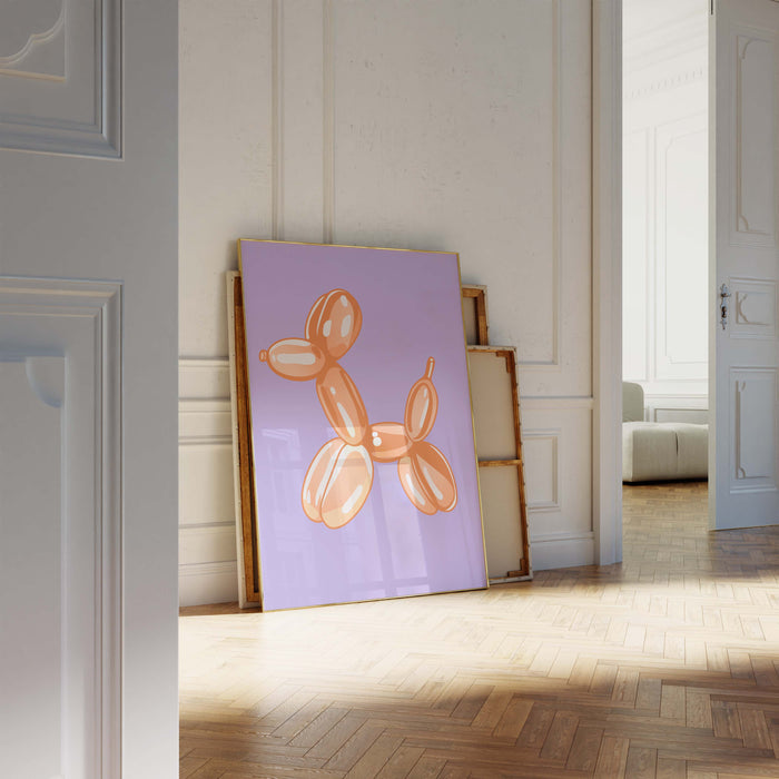 Balloon Dog Poster – Premium Baumwoll-Canvas Print