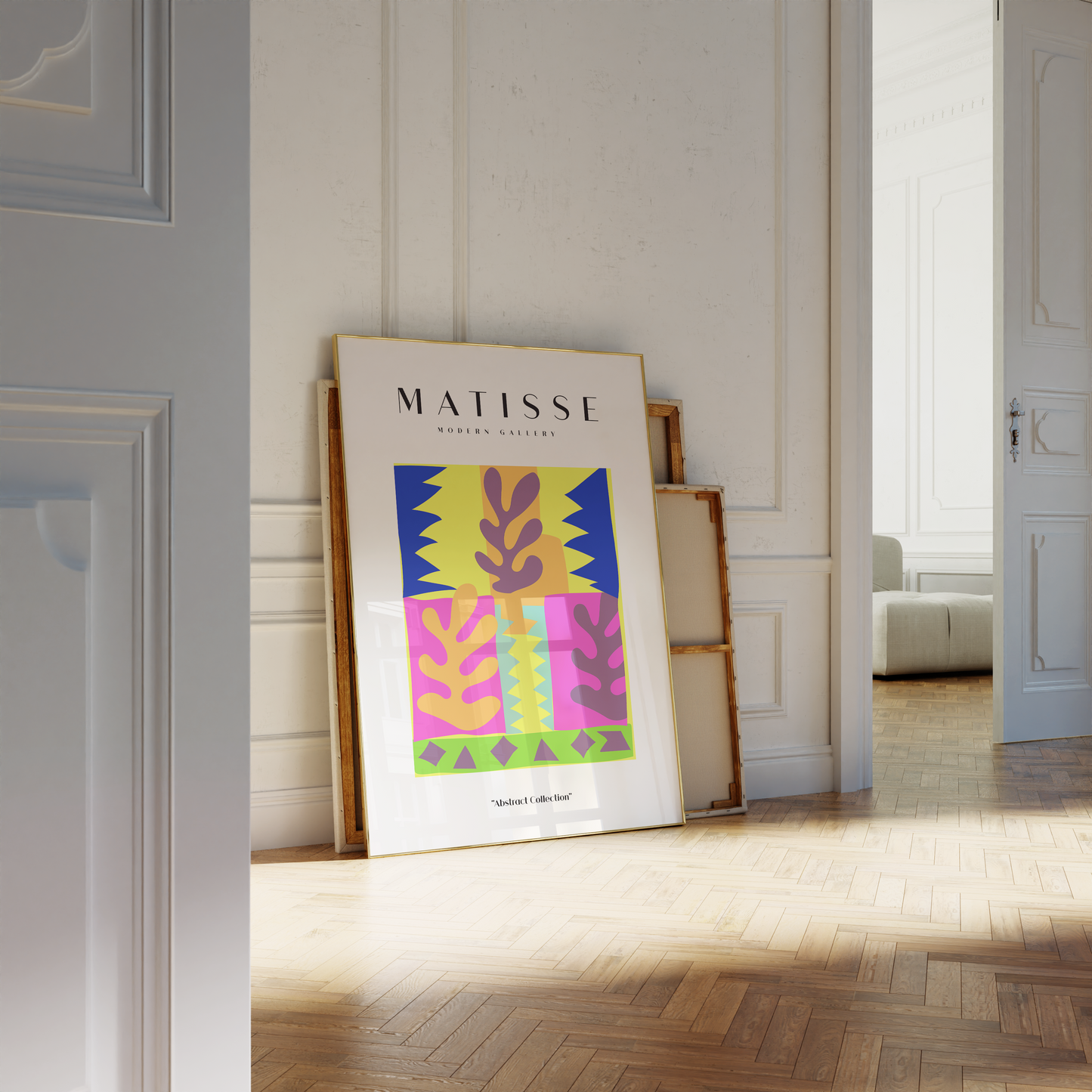 Matisse Poster · Geschenkidee · Abstrakte Scherenschnitte Grafische Formen Bunte Kompositionen · Dekoprint ohne Rahmen