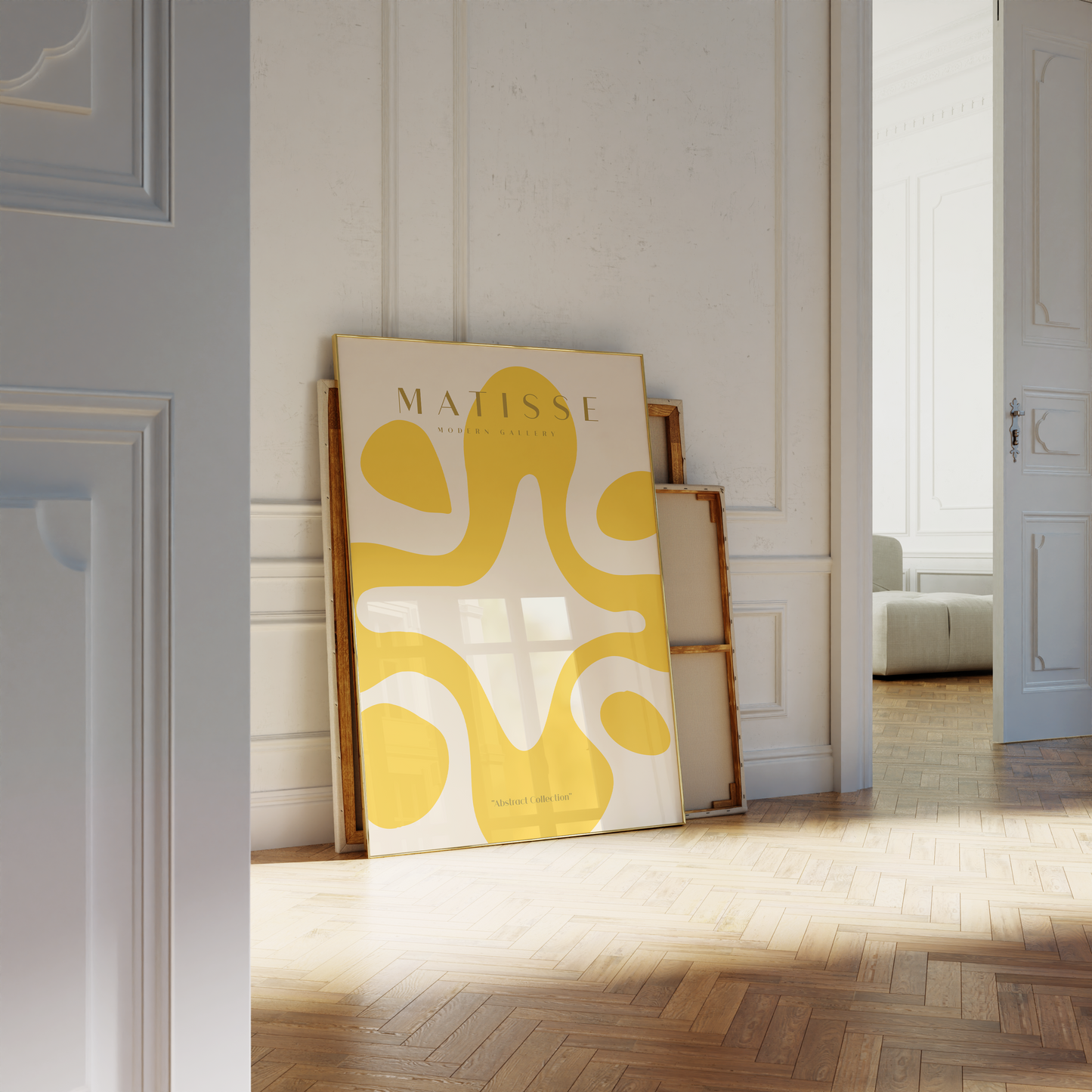 Matisse Poster · Geschenkidee · Abstrakte Formen Scherenschnitt Line Art Frauenporträts · Dekoprint ohne Rahmen