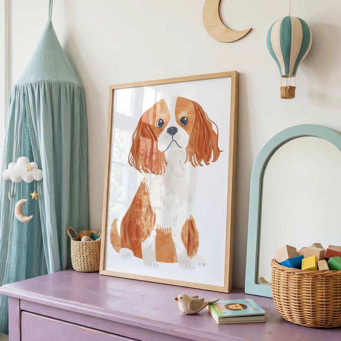 Hunde Poster für Kinderzimmer mit niedlichen Welpen
