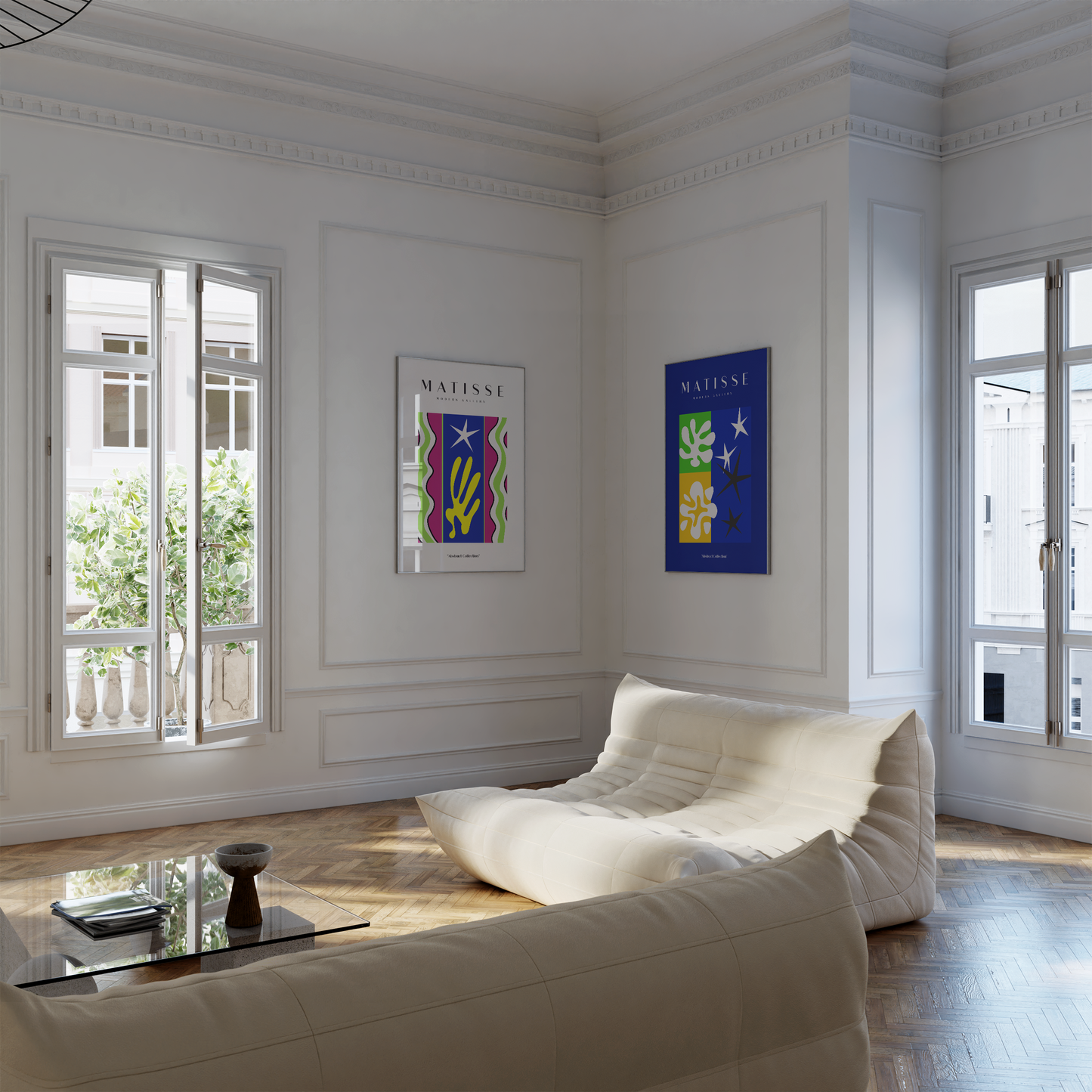 Matisse Poster · Geschenkidee · Abstrakte Scherenschnitte Grafische Formen Bunte Kompositionen · Dekoprint ohne Rahmen