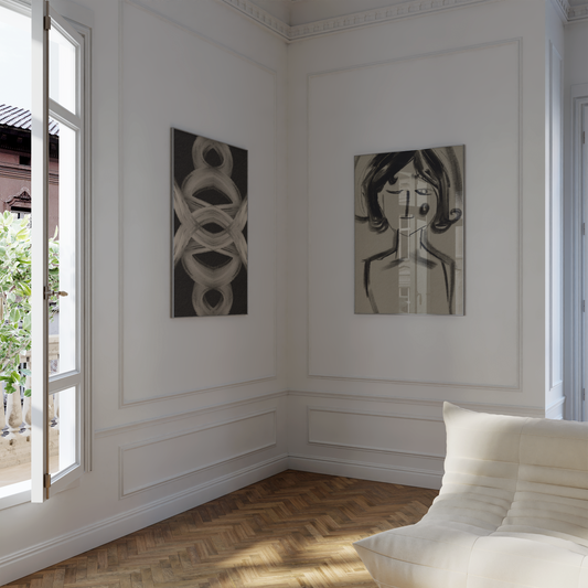 Poster Wandbilder Wohnzimmer · Abstrakte Kunst Hände Spielkarten · Bilder ohne Rahmen