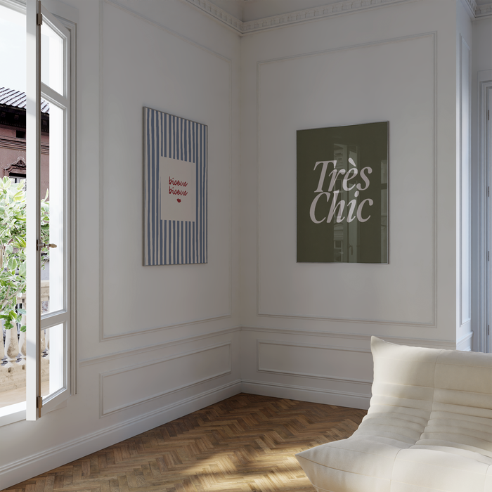 JUSTGOODMOOD Paris Poster – Edle Baumwollkunst