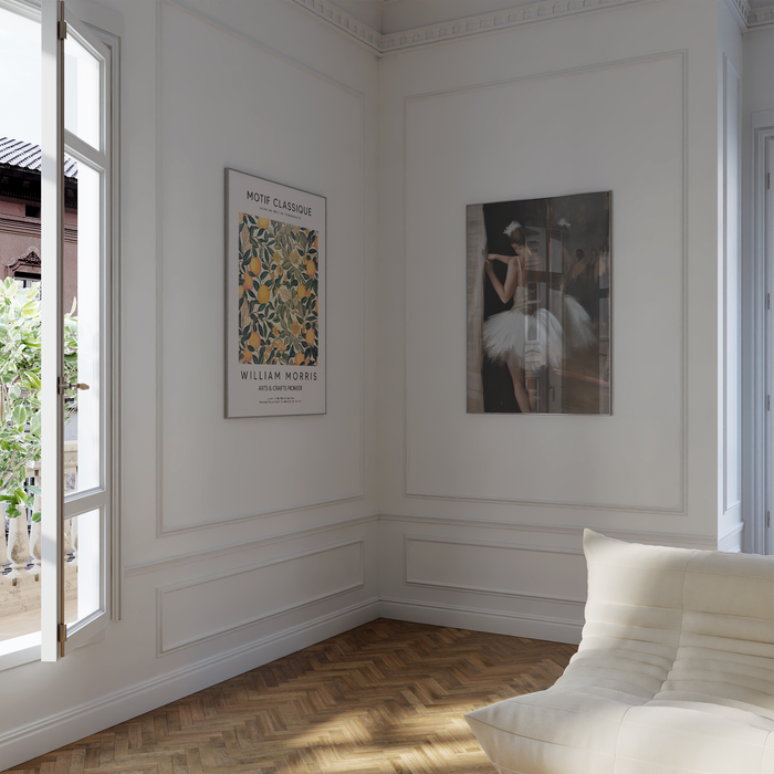 JUSTGOODMOOD Poster – Premium Baumwoll-Leinwandkunst