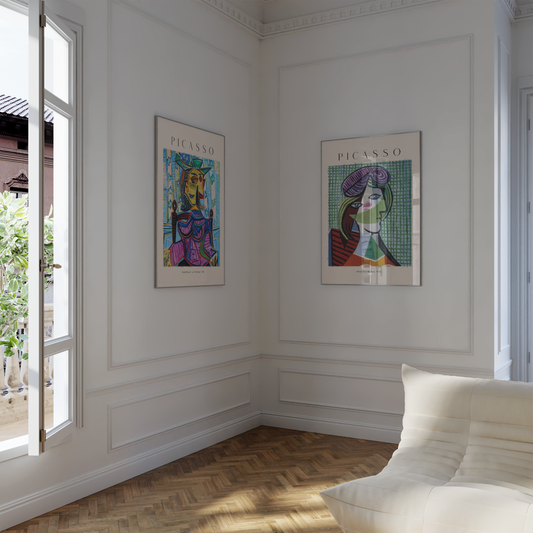 Picasso Poster · Geschenkidee · Kubistische Porträts,Dora Maar Die Frauen von Algier · Dekoprint ohne Rahmen