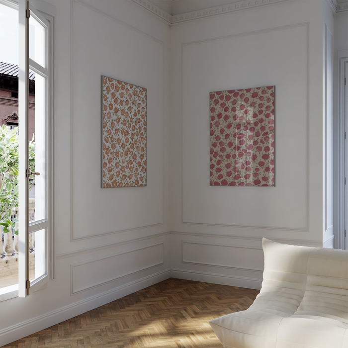 Geschenkidee · Kleine Blumen Muster Poster Ästhetische Florale Prints · Dekoprint ohne Rahmen | JUSTGOODMOOD