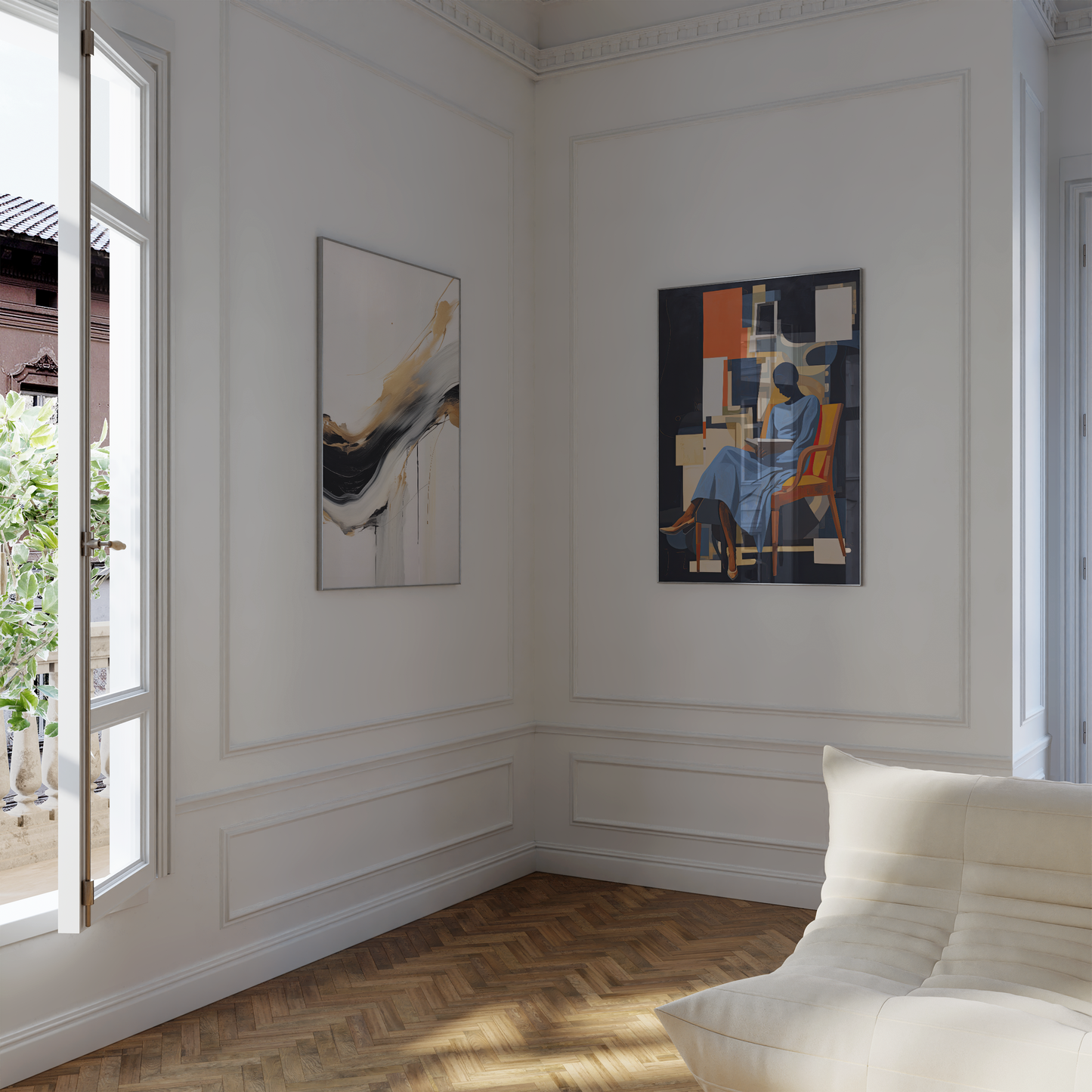 Moderne Kunst Poster · Geschenkidee · Abstrakte Kunst Florale Illustrationen Zeitgenössische Porträts · Dekoprint ohne Rahmen