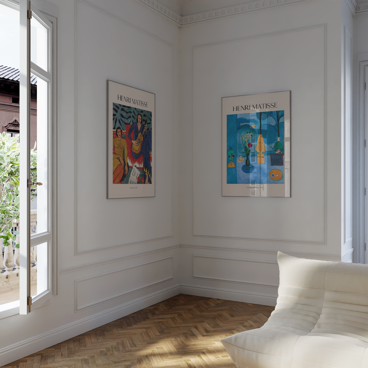 Henri Matisse Poster · Geschenkidee · Blaue Fenster Stillleben Porträts Fauvistische Interieurs · Dekoprint ohne Rahmen