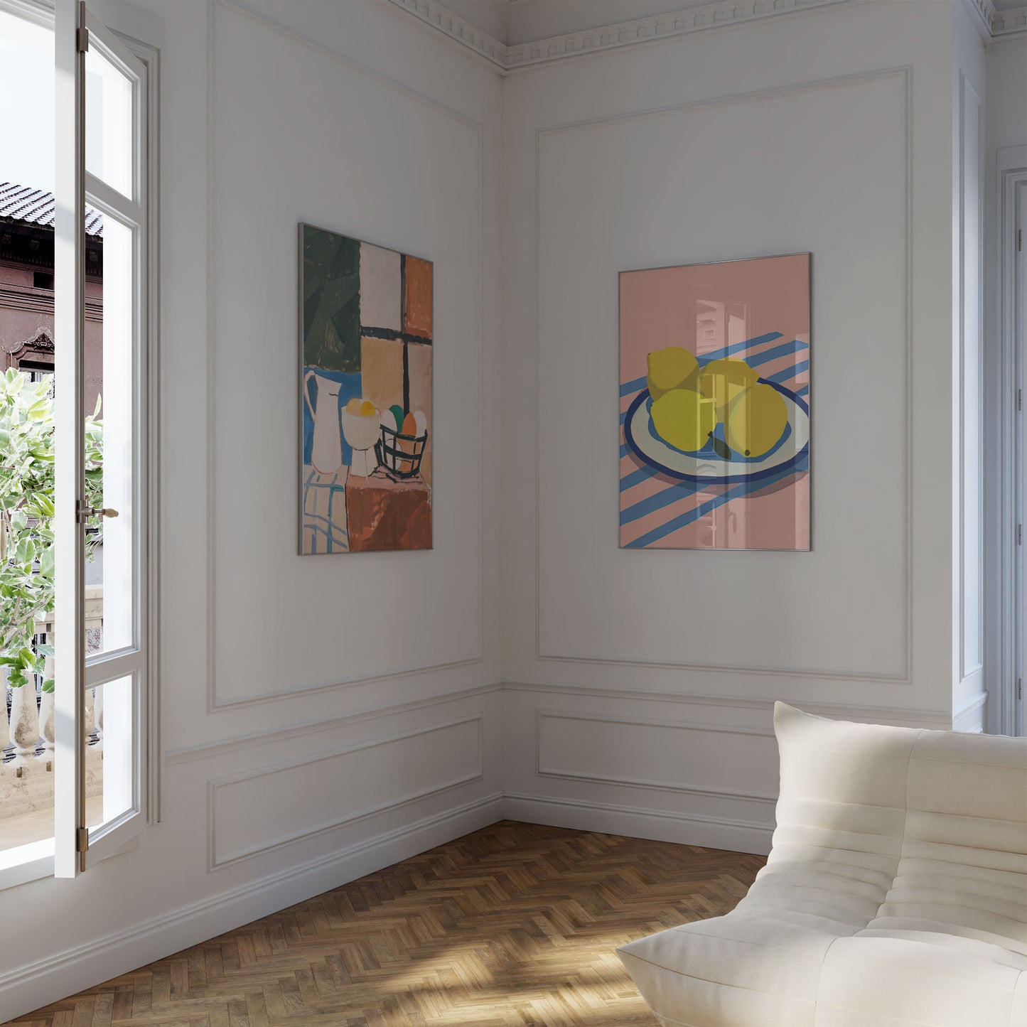 Moderne Kunst Poster · Geschenkidee · Abstrakte Formen, Stillleben und Landschaft · Dekoprint ohne Rahmen