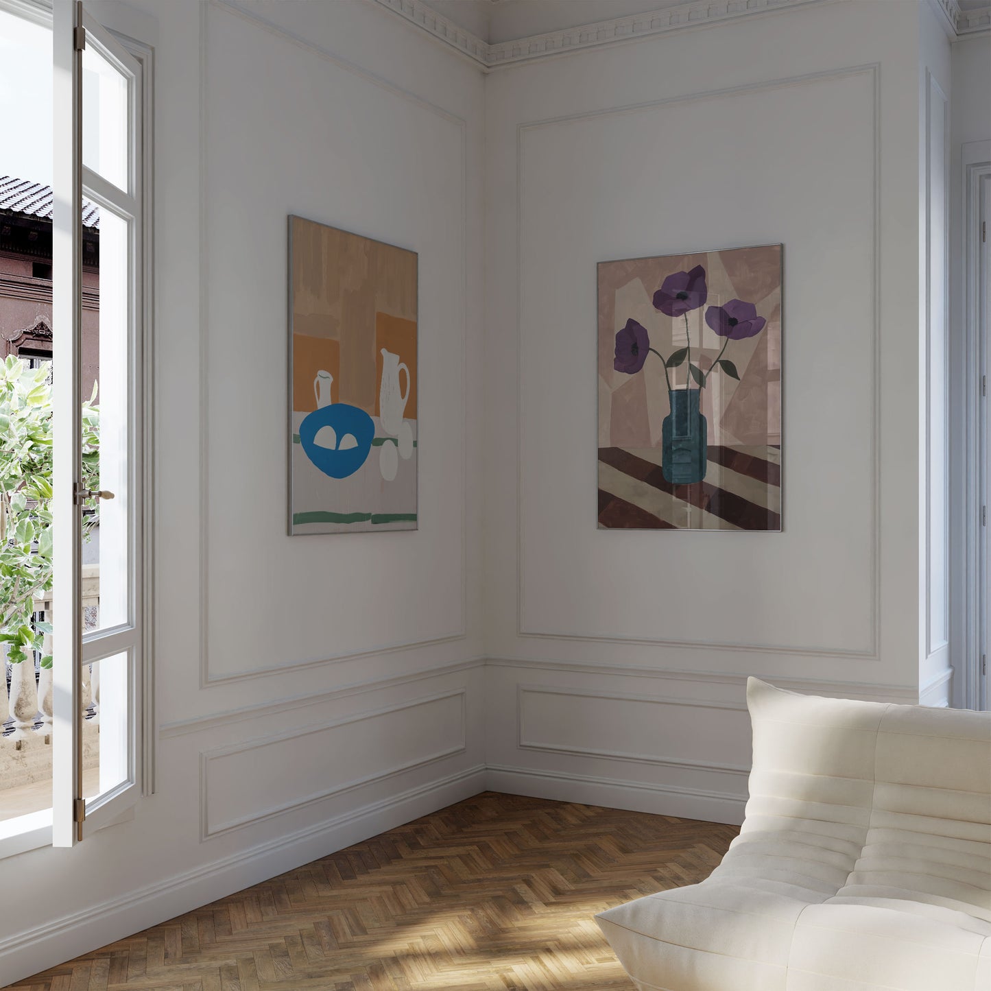Moderne Kunst Poster · Geschenkidee · Blumen, Stillleben und Abstrakte Malerei · Dekoprint ohne Rahmen