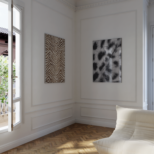 Tiermuster Poster · Geschenkidee · Leoard Zebra Tiger Schlange Felloptik · Dekoprint ohne Rahmen