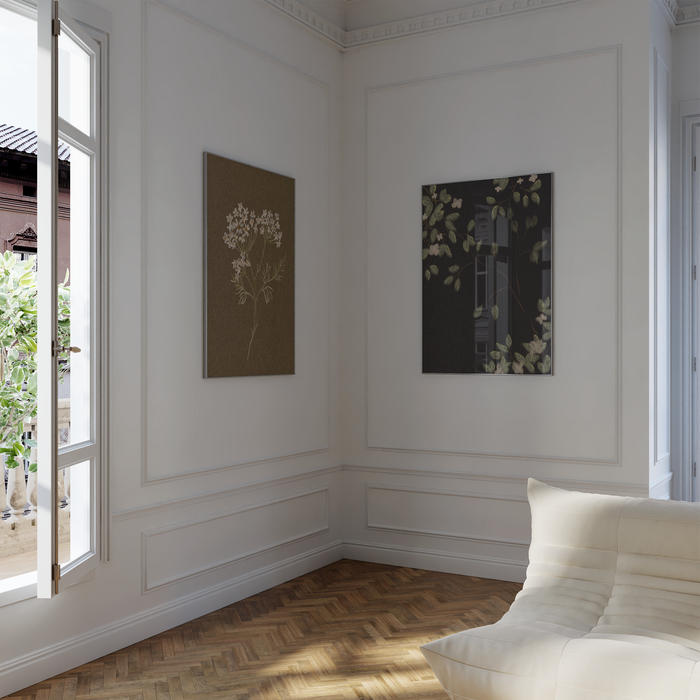 Geschenkidee · Botanische Blumen und Schwan Poster Ästhetische Natur und Mode Kunst · Dekoprint ohne Rahmen | JUSTGOODMOOD