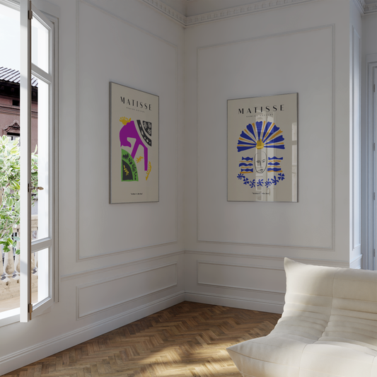 Matisse Poster · Geschenkidee · Abstrakte Scherenschnitte Bunte Formen Moderne Kompositionen · Dekoprint ohne Rahmen