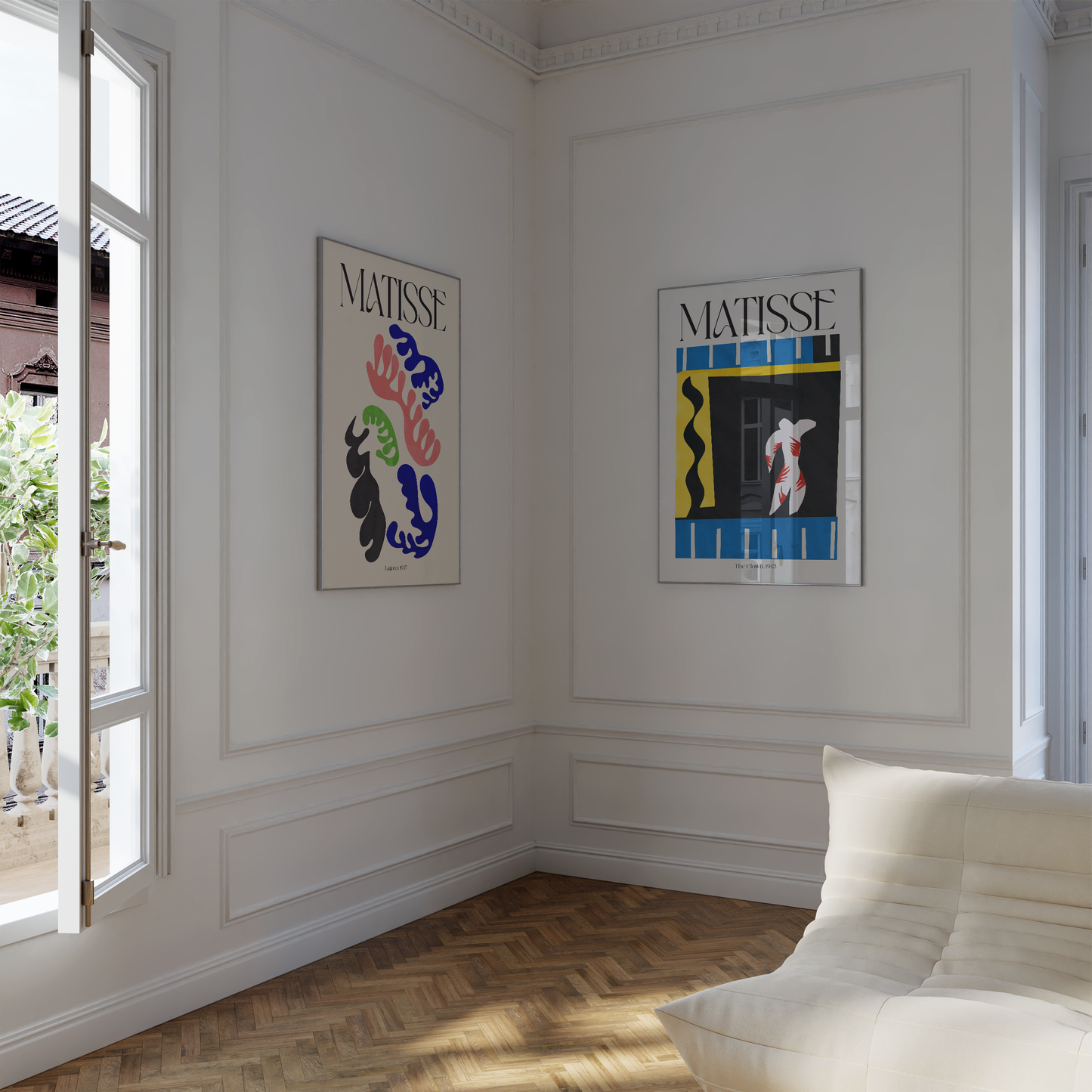 Henri Matisse Poster · Geschenkidee · Line Art Abstrakte Formen Scherenschnitt Farbige Kompositionen · Dekoprint ohne Rahmen