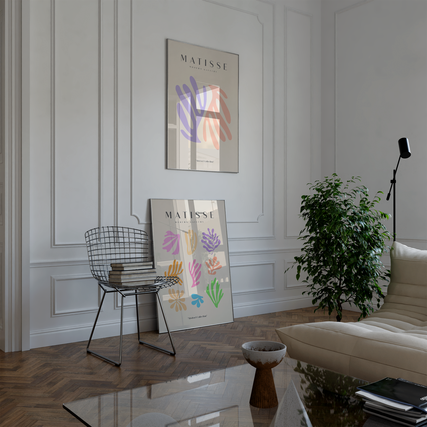 Matisse Poster · Geschenkidee · Abstrakte Scherenschnitte Organische Formen Bunte Kunst · Dekoprint ohne Rahmen