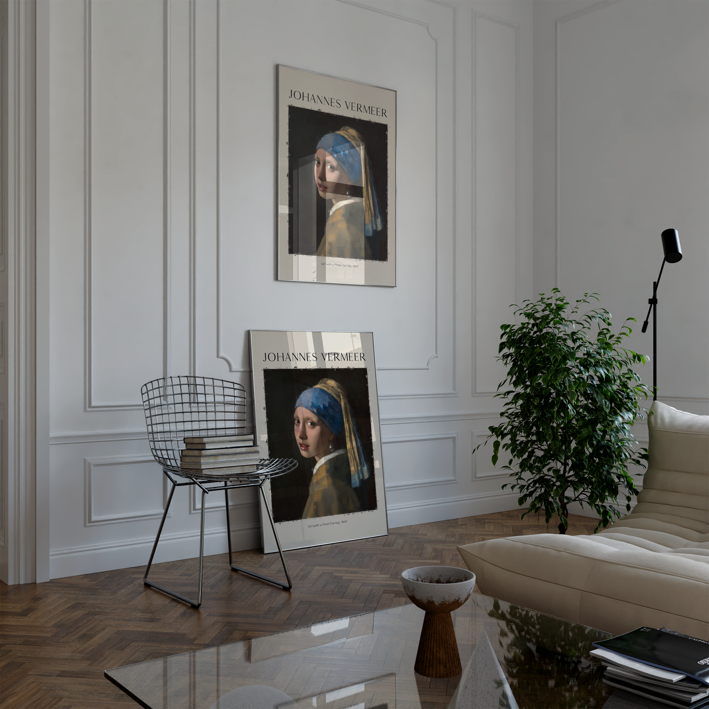 Johannes Vermeer Poster · Geschenkidee · Mädchen mit dem Perlenohrring arockporträt Niederländische Meisterkunst · Dekoprint ohne Rahmen