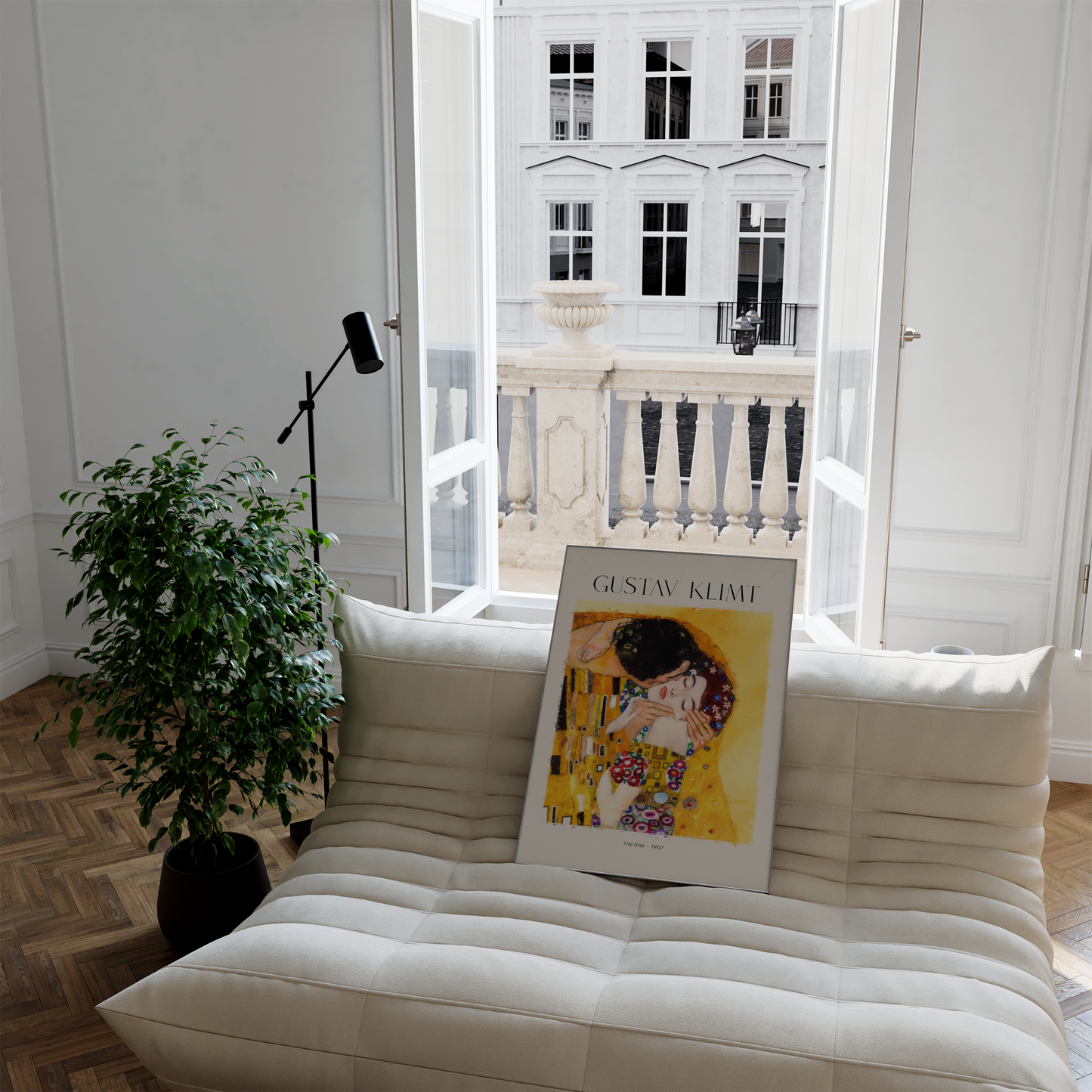 Gustav Klimt Poster · Geschenkidee · Der Kuss Goldene Kunst Ikonische Jugendstil Wandkunst · Dekoprint ohne Rahmen