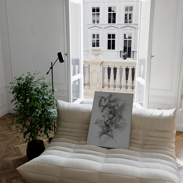 JUSTGOODMOOD Poster – Premium Baumwoll-Leinwandkunst
