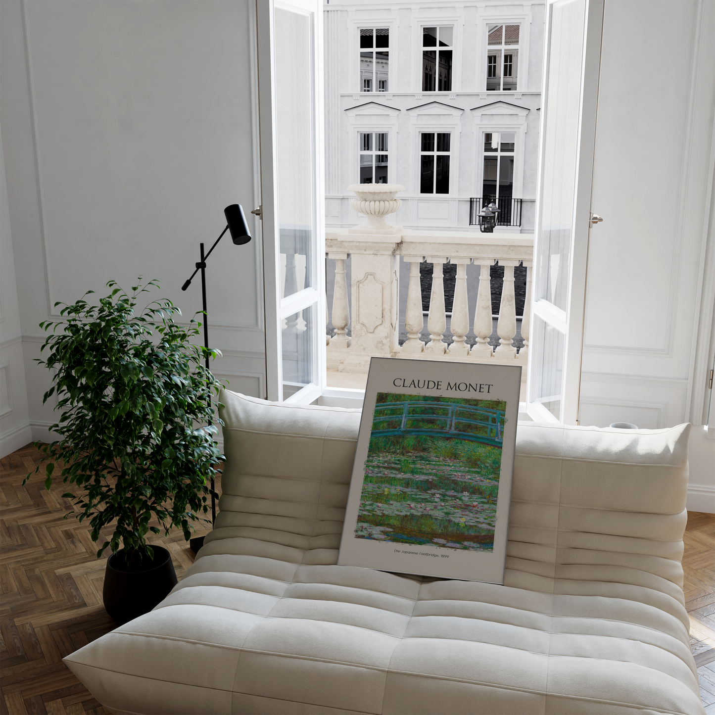 Claude Monet Kunst Poster · Geschenkidee · Impressionistische Gärten Seine Landschaften Blumen Brücken · Dekoprint ohne Rahmen