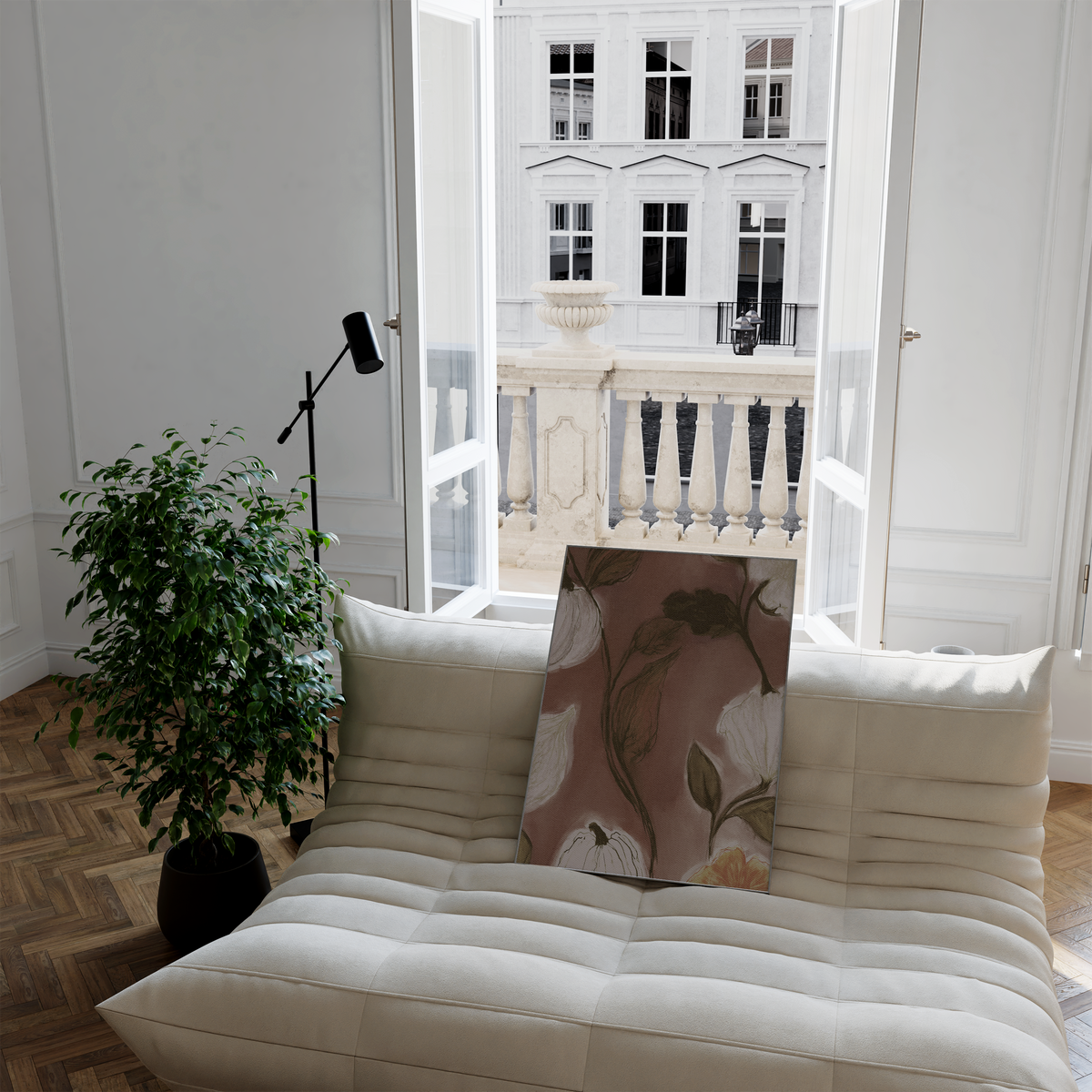 Blumen Poster Wandbilder · Botanische Bilder · Wohnzimmer Deko ohne Rahmen