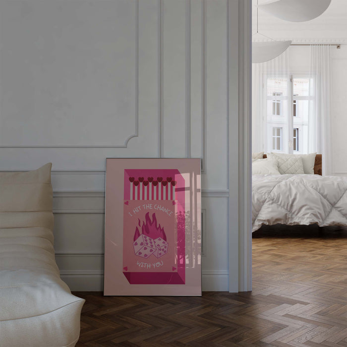 JUSTGOODMOOD Streichholz Poster – Edle Wanddeko