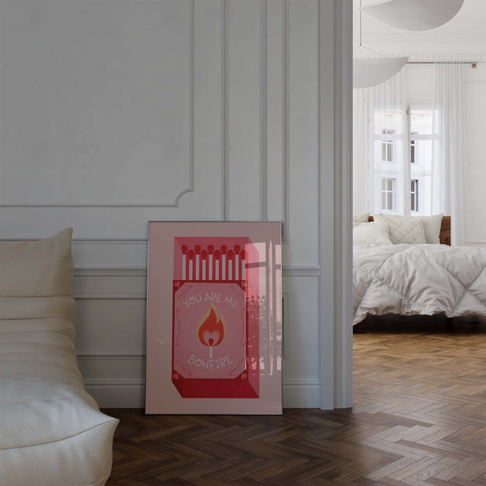 JUSTGOODMOOD Streichholz Poster – Vibrante Wandkunst