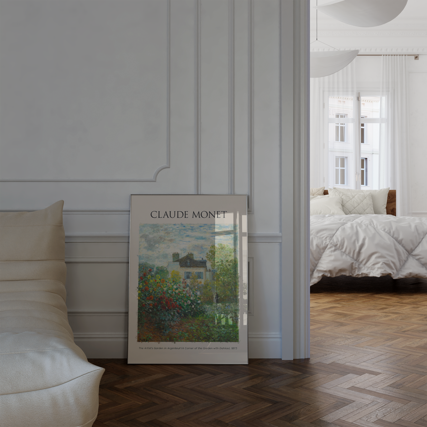 Claude Monet Kunst Poster · Geschenkidee · Impressionistische Gärten Seine Landschaften Blumen Brücken · Dekoprint ohne Rahmen