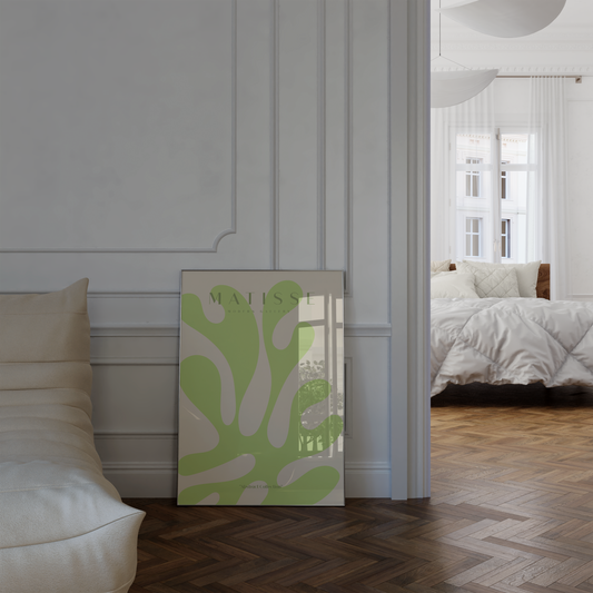 Matisse Poster · Geschenkidee · Abstrakte Scherenschnitte Frauenporträt Bunte Formen · Dekoprint ohne Rahmen