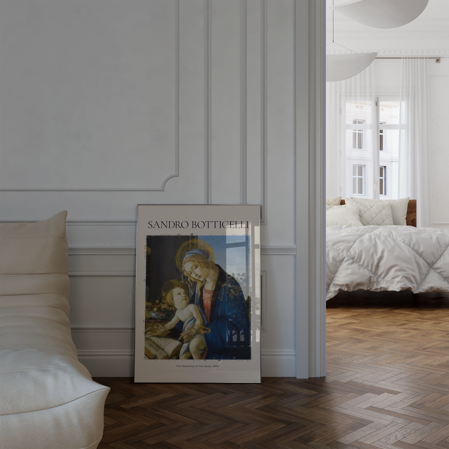 Sandro Botticelli Poster · Geschenkidee · Primavera Madonna mit Kind Heilige Madonna Renaissance Porträt · Dekoprint ohne Rahmen