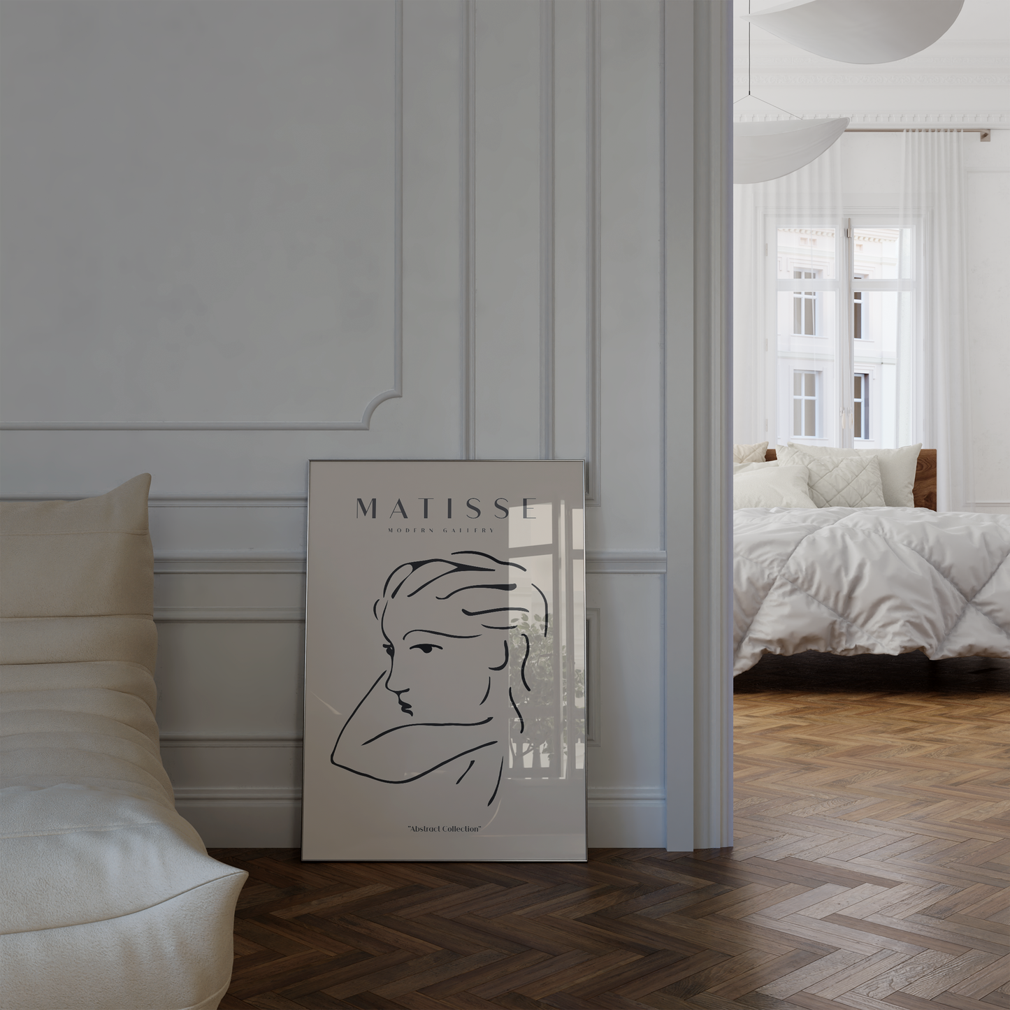 Matisse Poster · Geschenkidee · Line Art Gesichter Abstrakte Formen Farbenfrohe Kunst · Dekoprint ohne Rahmen