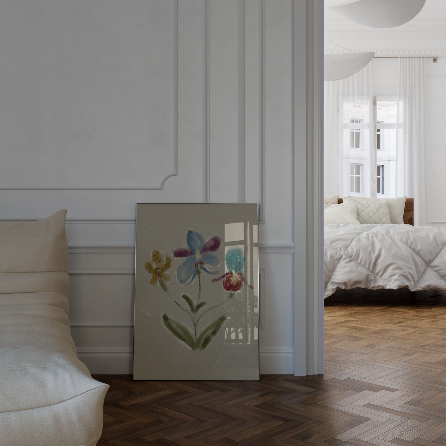 Abstrakte Poster · Line Art & botanische Bilder fürs Wohnzimmer · Dekoprint ohne Rahmen
