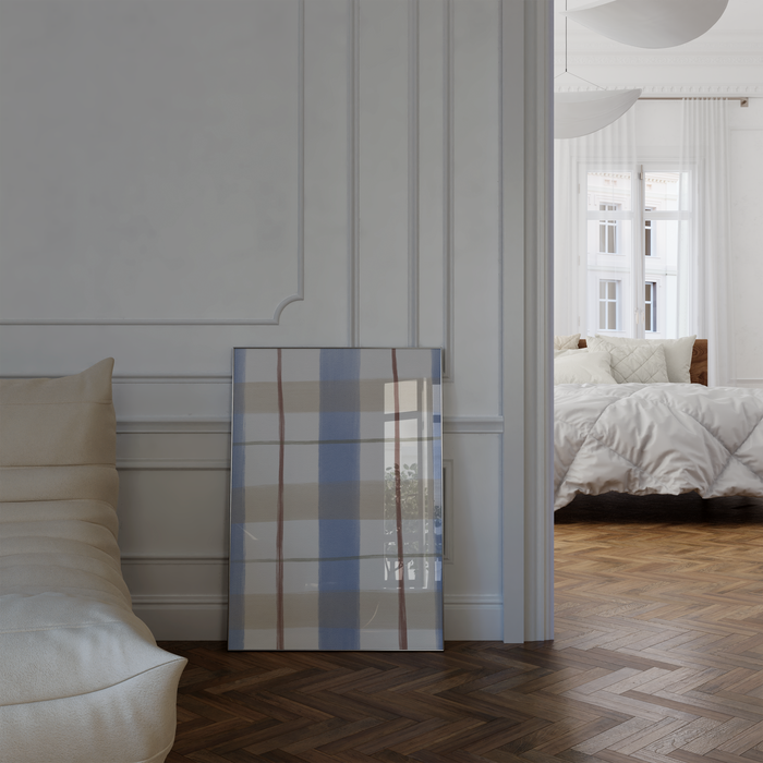 Geschenkidee · Karierte Poster und Karo Muster Ästhetische Wandbilder · Dekoprint ohne Rahmen | JUSTGOODMOOD