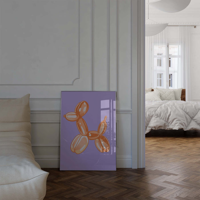 Balloon Dog Poster – Premium Baumwoll-Canvas Print