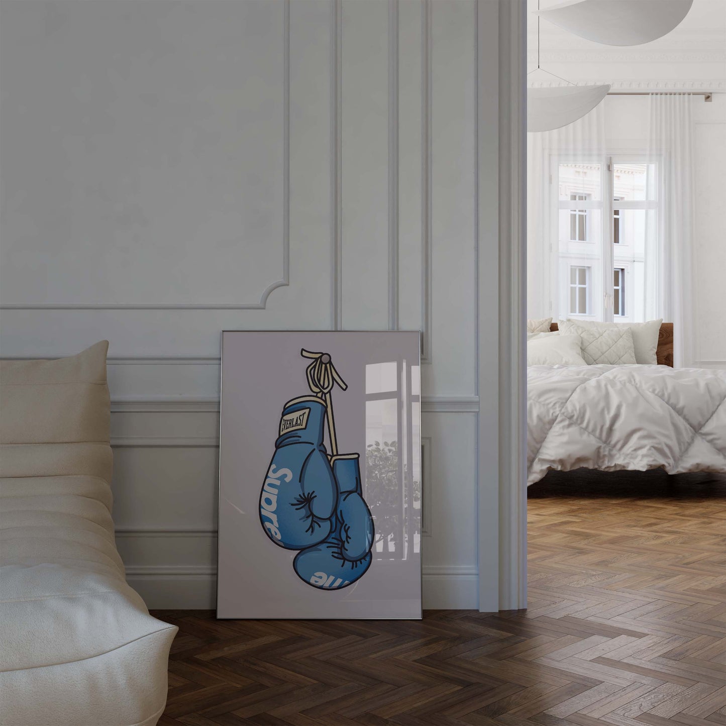 Boxhandschuhe Poster · Geschenkidee · Box Artwork · Streetwear Boxing Design · Urban Sport Wanddeko · Print ohne Rahmen