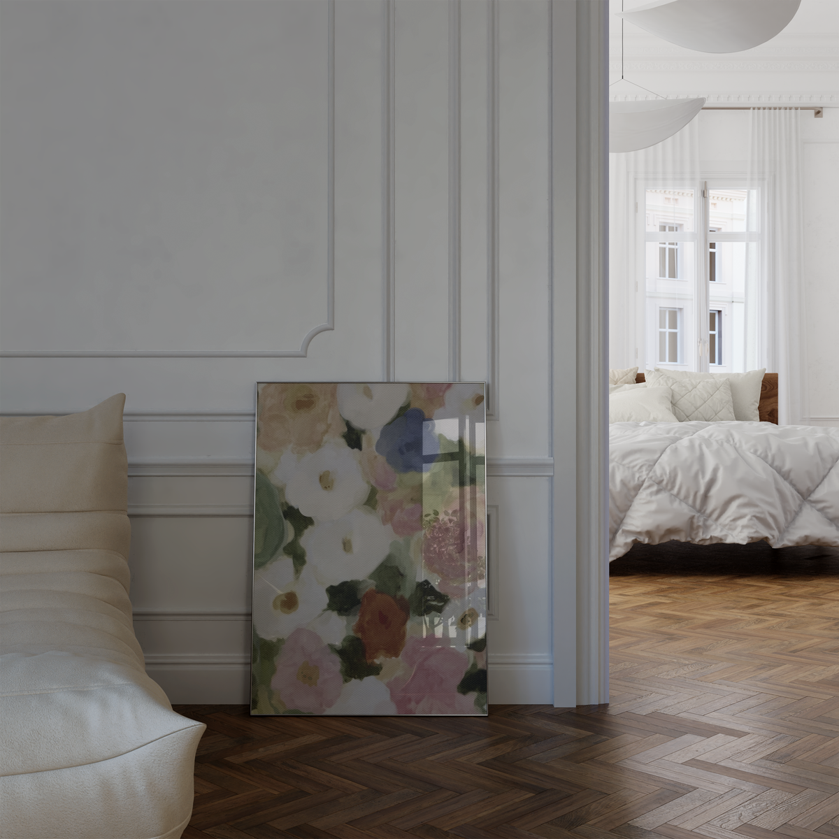 Blumen Poster Wandbilder · Florale Kunst Botanische Bilder · Wohnzimmer Deko ohne Rahmen