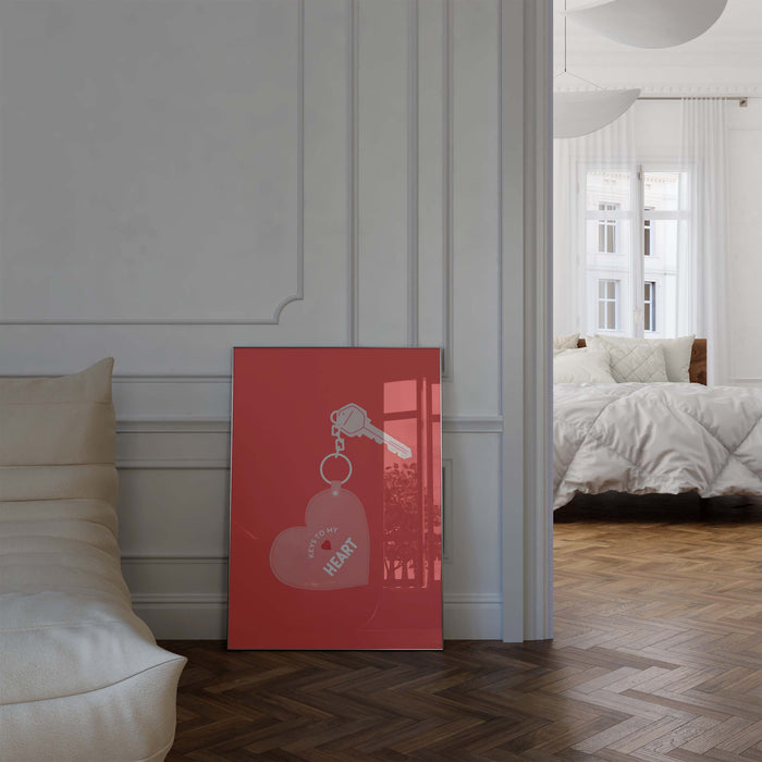 Keys to My Heart Poster – Premium Baumwoll-Print
