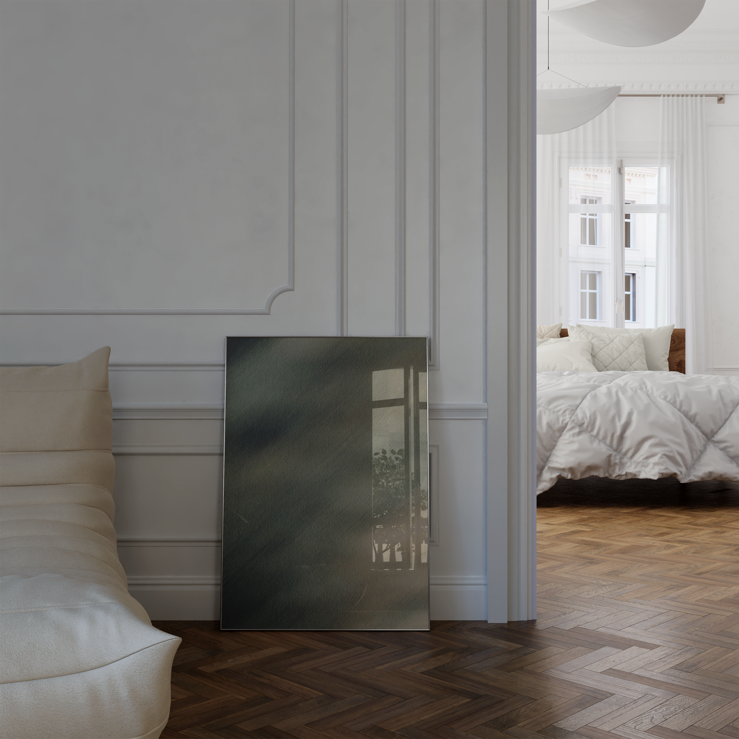 Abstrakte Grüne Aquarell Poster · Geschenkidee · Organische Formen Minimalistische Wandkunst · Dekoprint ohne Rahmen