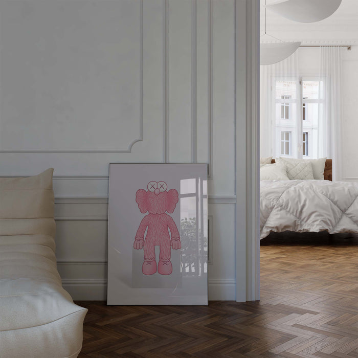 JUSTGOODMOOD Pink Plush Poster – Museum-Qualität Print