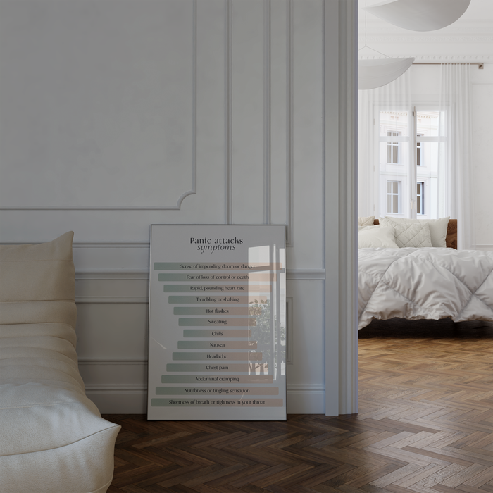 Mental Health Poster – Premium Baumwoll-Canvas