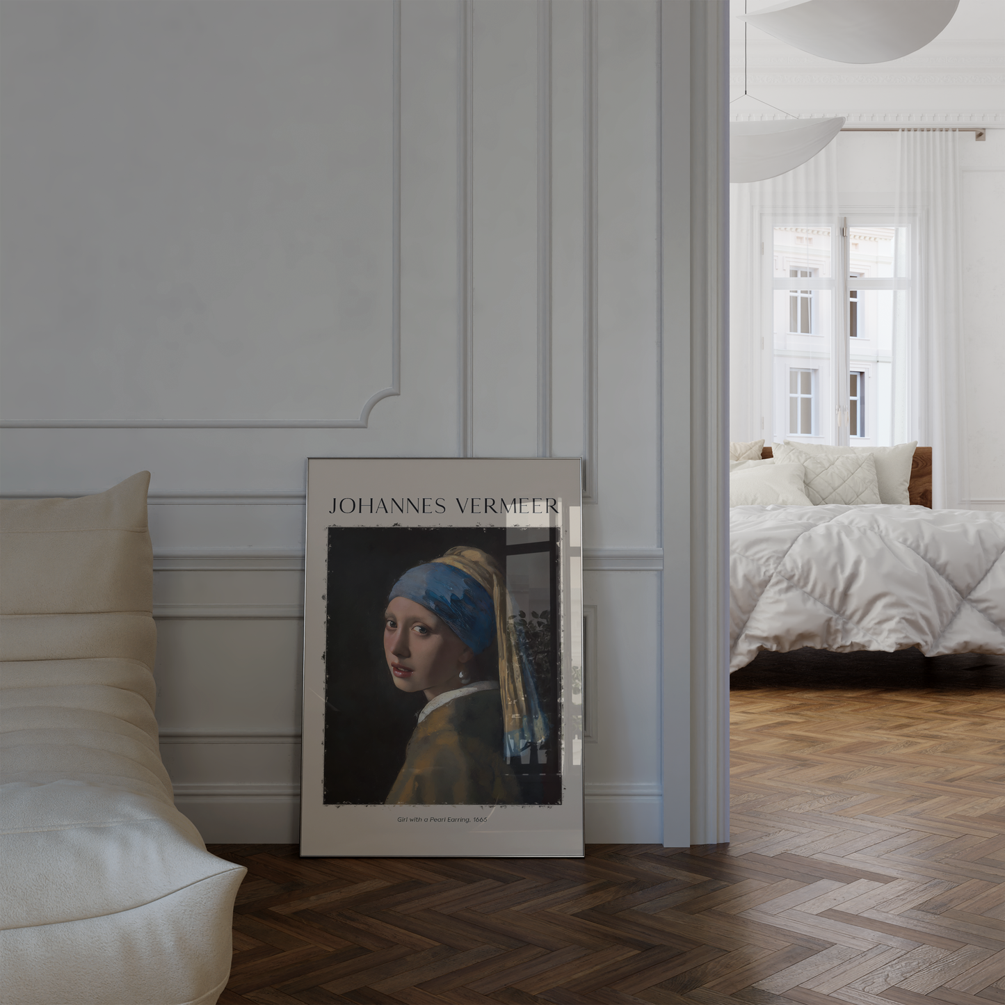 Johannes Vermeer Poster · Geschenkidee · Mädchen mit dem Perlenohrring arockporträt Niederländische Meisterkunst · Dekoprint ohne Rahmen