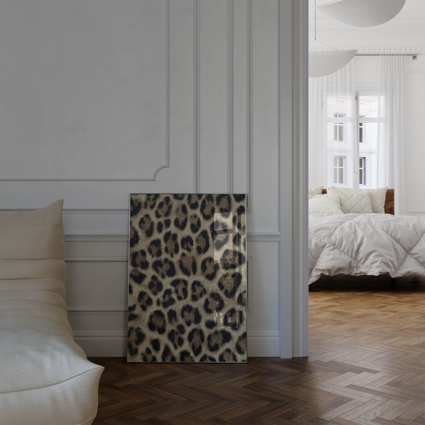 Wildtiermuster Poster · Geschenkidee · Leopard Tiger Gepard  Felloptik · Dekoprint ohne Rahmen