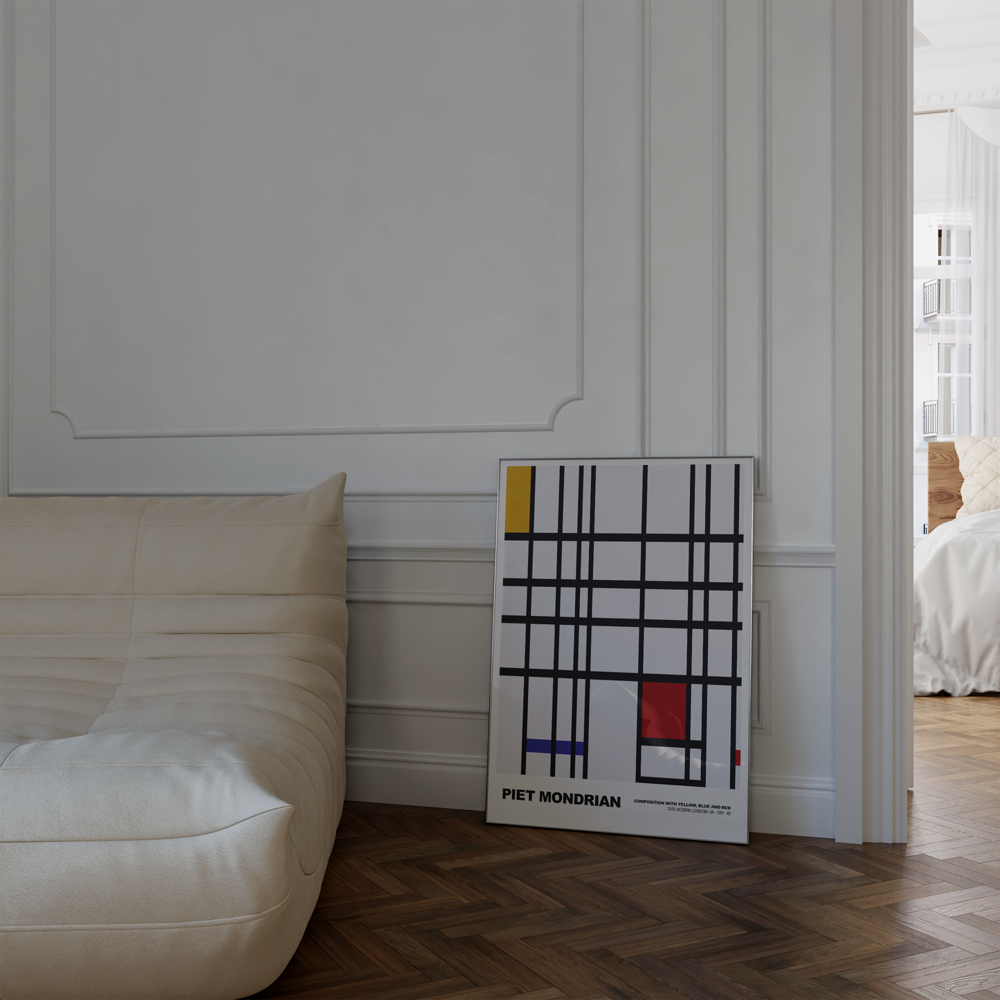 Poster Piet Mondrian · Composition with Red, Blue and Yellow · De Stijl, Neoplastizismus · Print ohne Rahmen