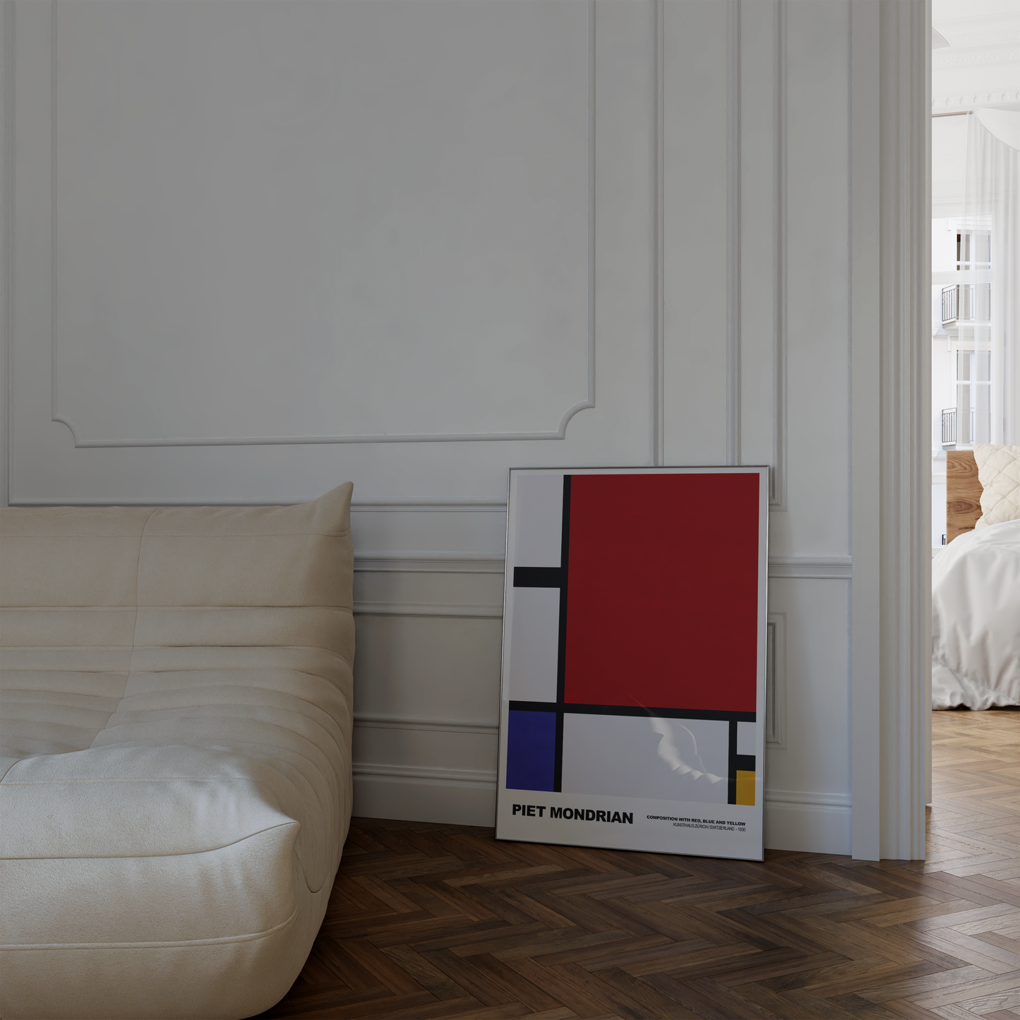 Poster Piet Mondrian · Tableau I · De Stijl, Neoplastizismus · Print ohne Rahmen