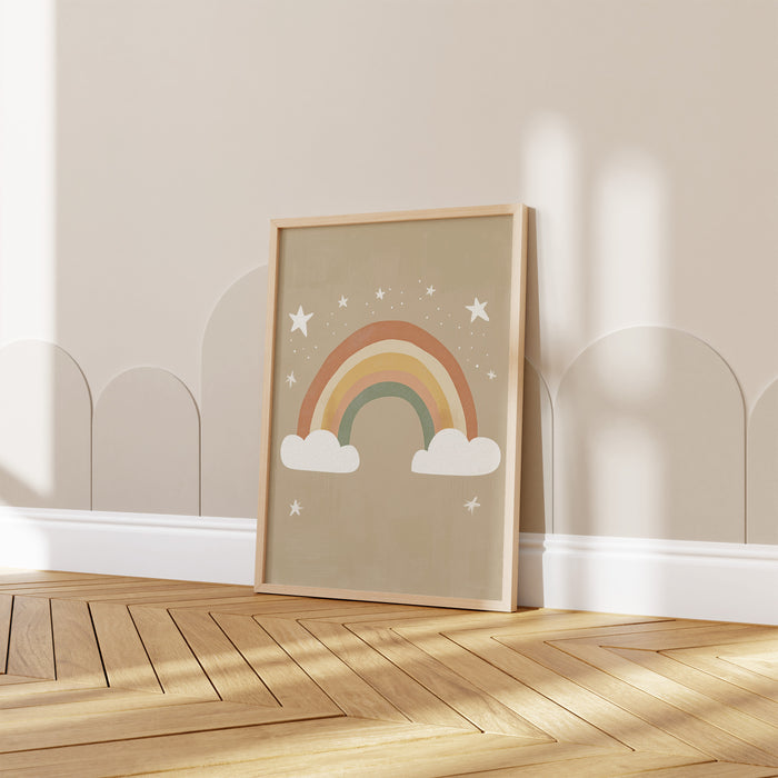 Boho Poster Kinderzimmer - Premium Baumwolle Druck