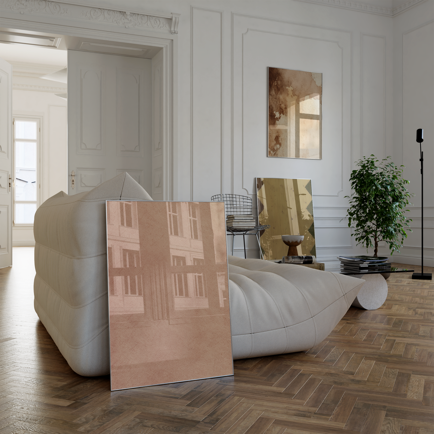 Textur Poster · Geschenkidee · Beige Braun Natürliche Strukturen · Dekoprint ohne Rahmen